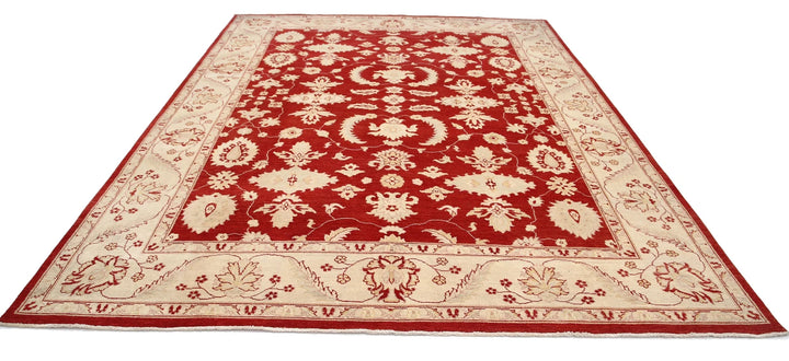 Rust Afghan Ziegler Rug 9' 0" x 11' 11" Hand-Knotted | No. AT92722