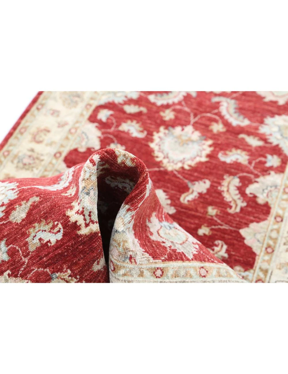 Afghan Ziegler Rug 2' 7" x 9' 8" Hand-Knotted | No. AT92852