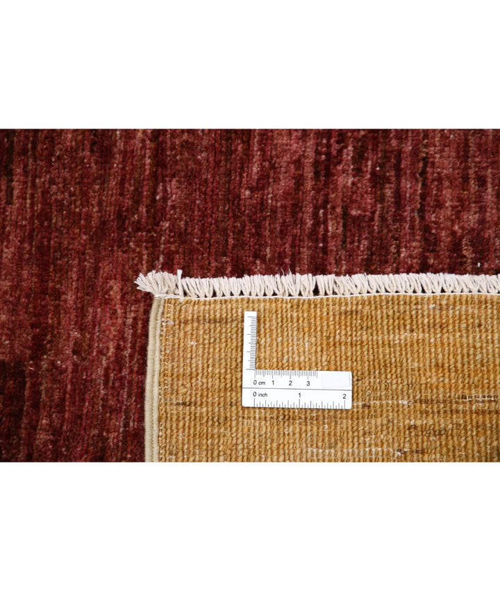 Afghan Modcar Rug 6' 8" x 8' 3" Hand-Knotted | No. AT92853