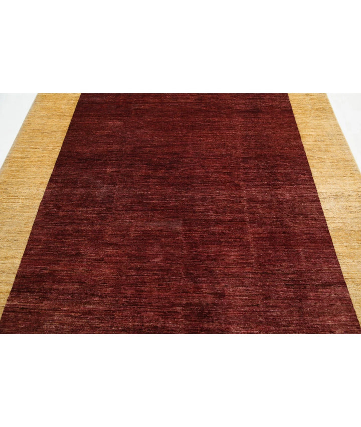 Afghan Modcar Rug 6' 8" x 8' 3" Hand-Knotted | No. AT92853