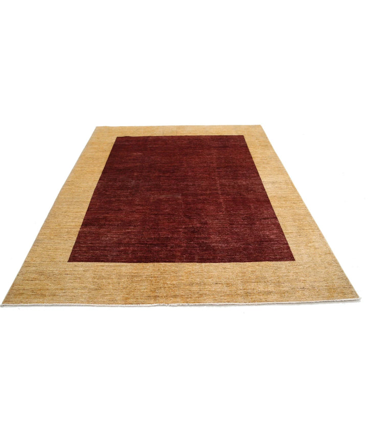Afghan Modcar Rug 6' 8" x 8' 3" Hand-Knotted | No. AT92853