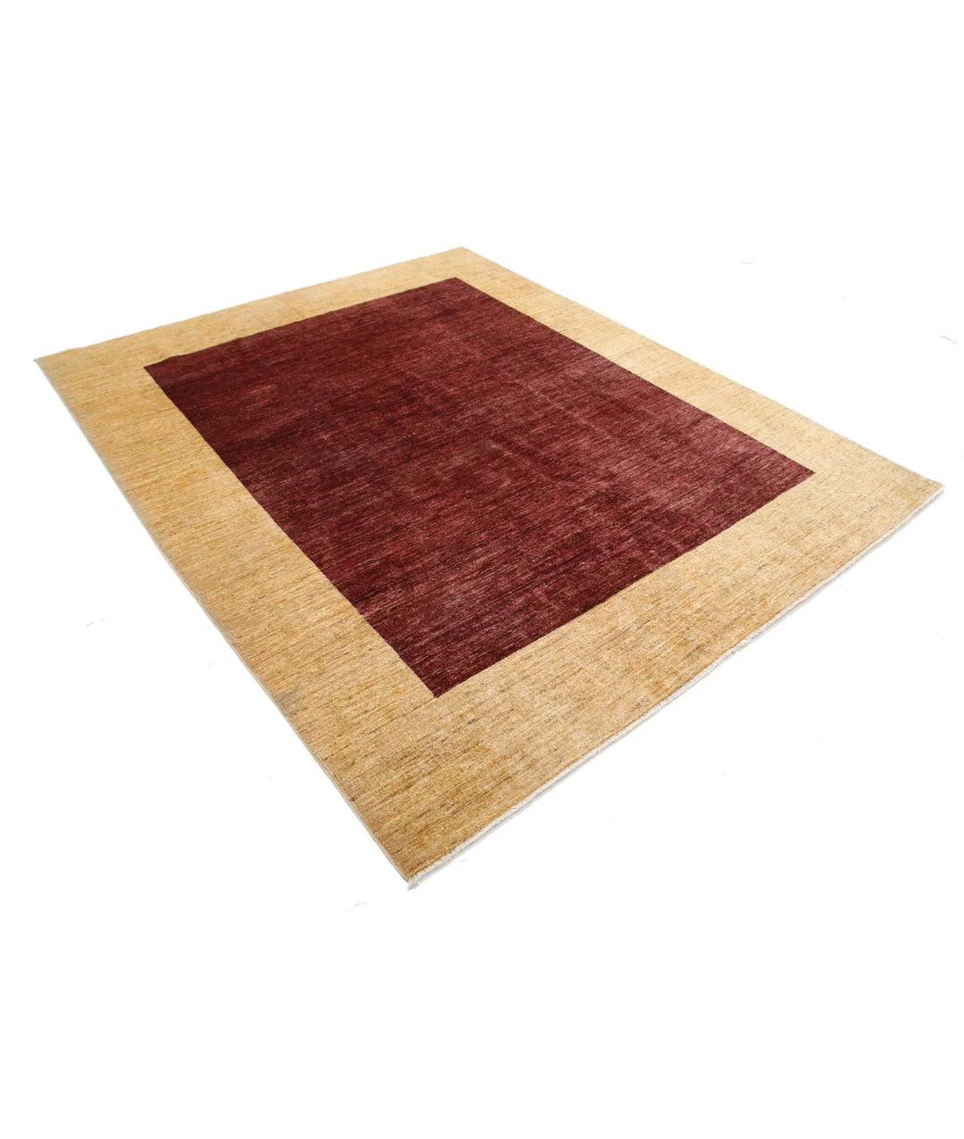 Afghan Modcar Rug 6' 8" x 8' 3" Hand-Knotted | No. AT92853