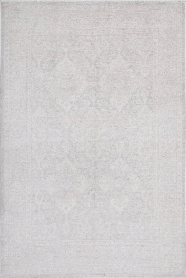 Afghan Serenity Rug 6' 3" x 9' 7" Hand-Knotted | No. AT93015