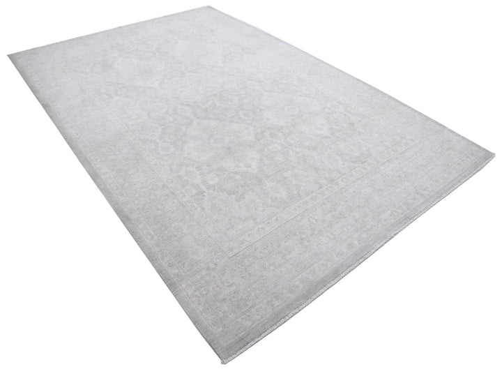 Afghan Serenity Rug 6' 3" x 9' 7" Hand-Knotted | No. AT93015