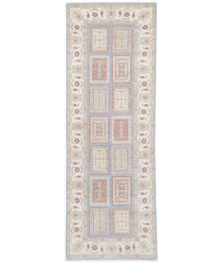 Afghan Bakhtiari Runner Rug 2' 7" x 8' 3" Hand-Knotted | No. AT93034