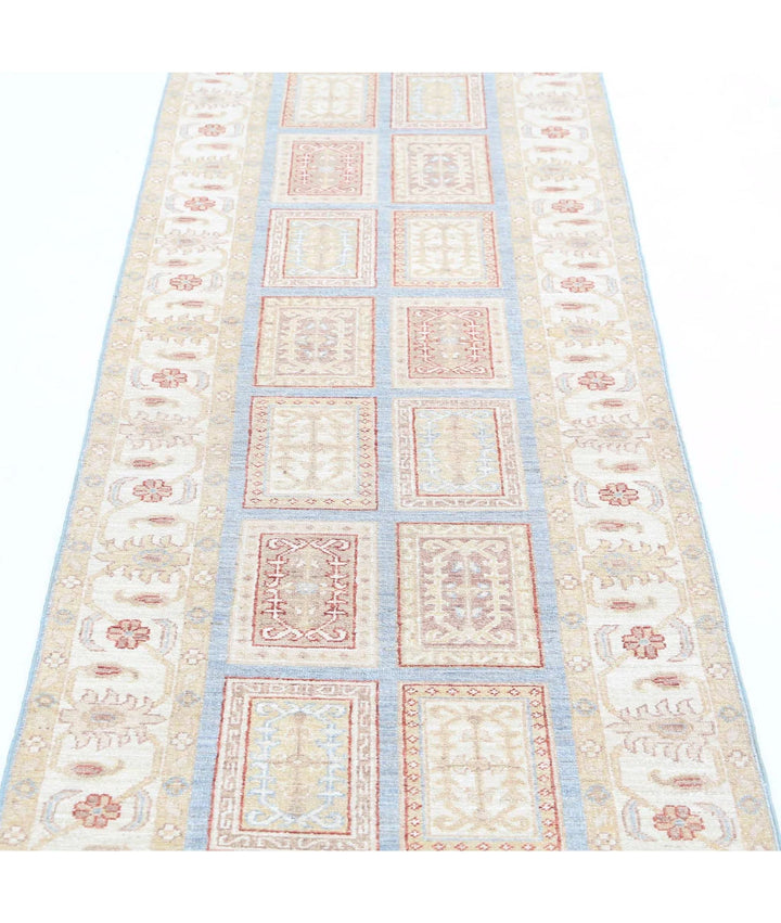 Afghan Bakhtiari Runner Rug 2' 7" x 8' 3" Hand-Knotted | No. AT93034