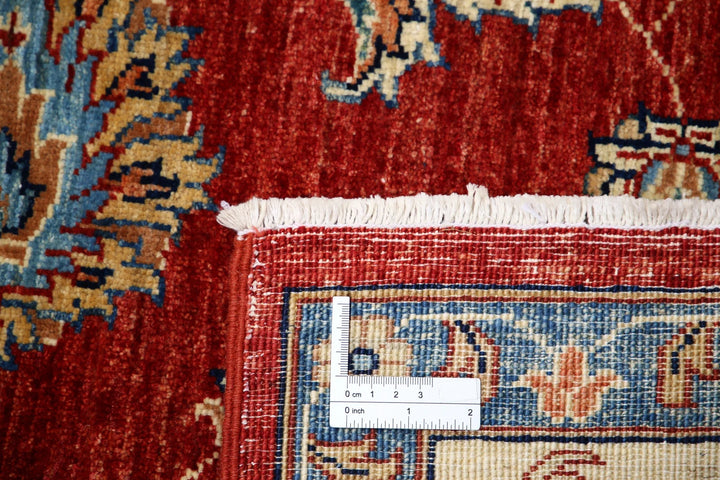 Afghan Ziegler Rug 5' 6" x 7' 8" Hand-Knotted | No. AT93041