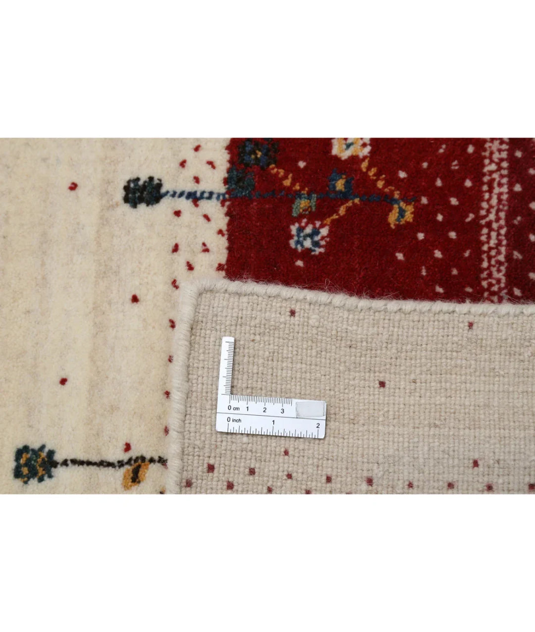 Ivory Indian Oriental Rug 5' 2" x 7' 5" Hand-Knotted | No. AT93086