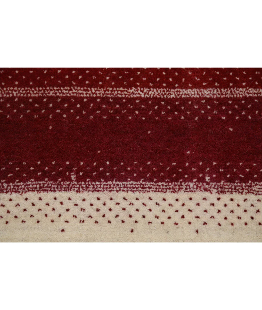 Ivory Indian Oriental Rug 5' 2" x 7' 5" Hand-Knotted | No. AT93086