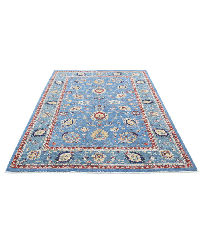 Afghan Ziegler Farhan Rug 5' 7" x 7' 10" Hand-Knotted | No. AT93147