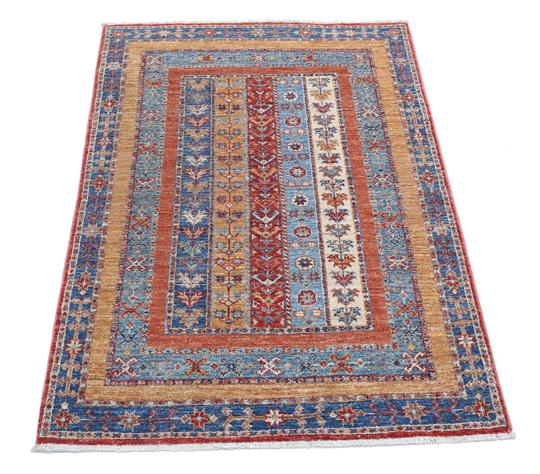 Afghan Shaal Rug 2' 9" x 4' 2" Hand-Knotted | No. AT93158