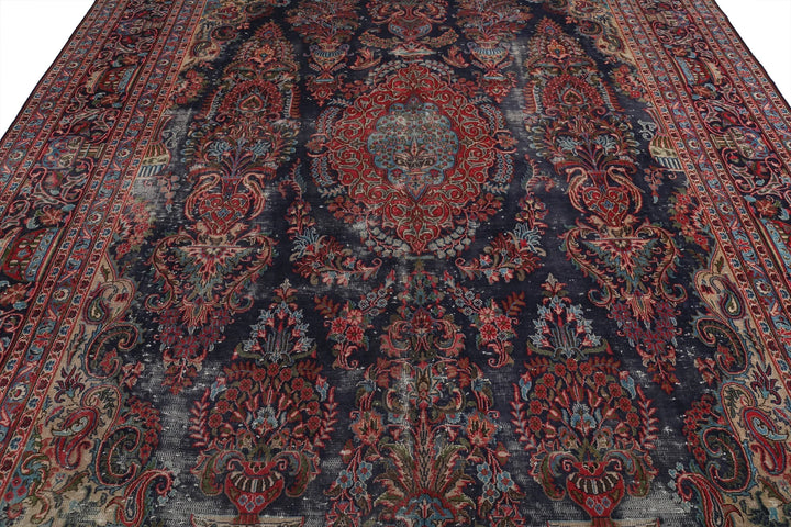 Persian Tabriz Rug 9' 6" x 12' 11" Hand-Knotted | No. AT93292