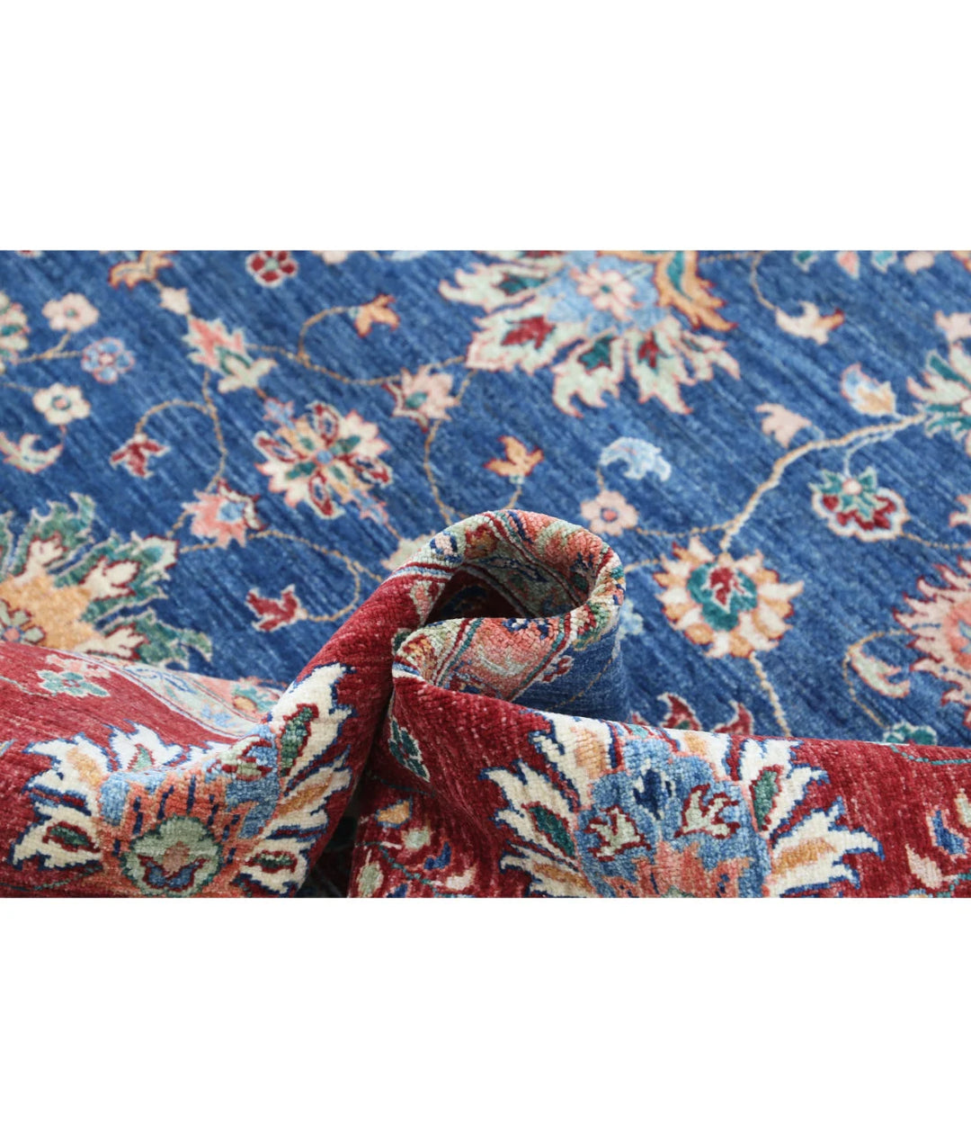 Afghan Ziegler Rug 7' 9" x 9' 8" Hand-Knotted | No. AT93329