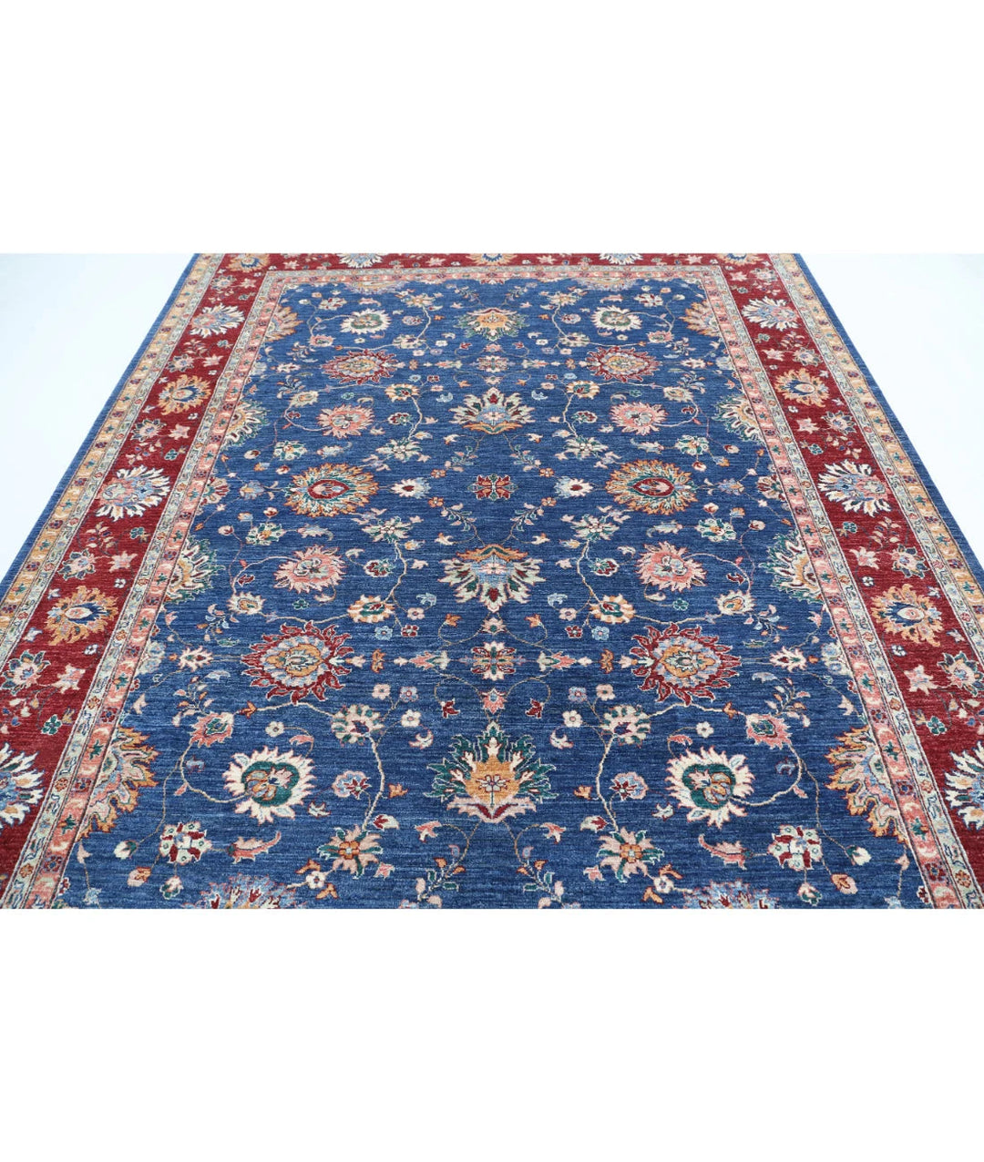 Afghan Ziegler Rug 7' 9" x 9' 8" Hand-Knotted | No. AT93329