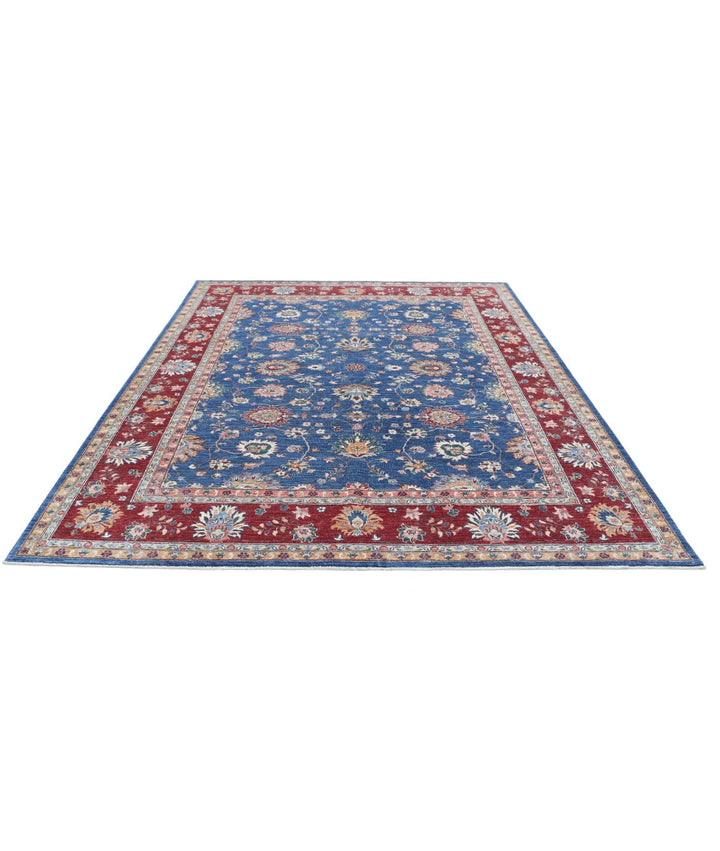 Afghan Ziegler Rug 7' 9" x 9' 8" Hand-Knotted | No. AT93329