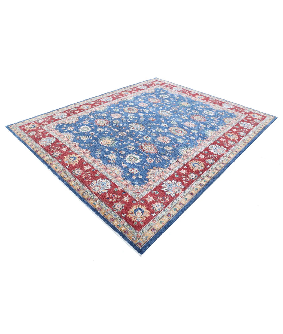 Afghan Ziegler Rug 7' 9" x 9' 8" Hand-Knotted | No. AT93329
