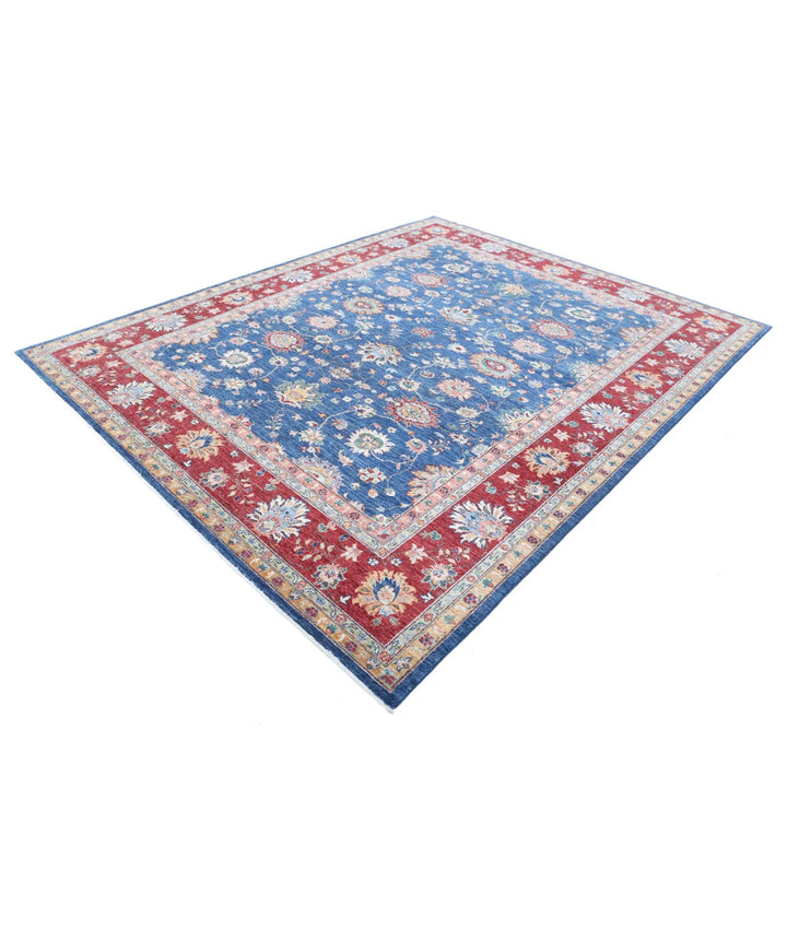Afghan Ziegler Rug 7' 9" x 9' 8" Hand-Knotted | No. AT93329