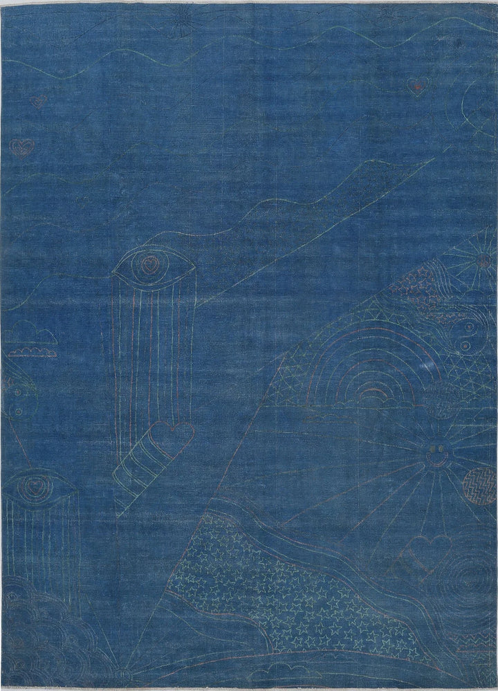 Afghan Oriental Rug 9' 7" x 13' 3" Hand-Knotted | No. AT93338