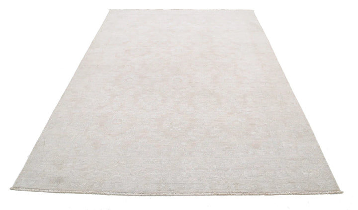 Afghan Serenity Rug 5' 10" x 8' 10" Hand-Knotted | No. AT93354