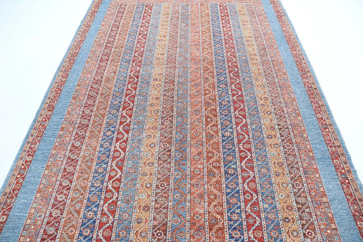 Afghan Shaal Rug 6' 8" x 9' 8" Hand-Knotted | No. AT93483