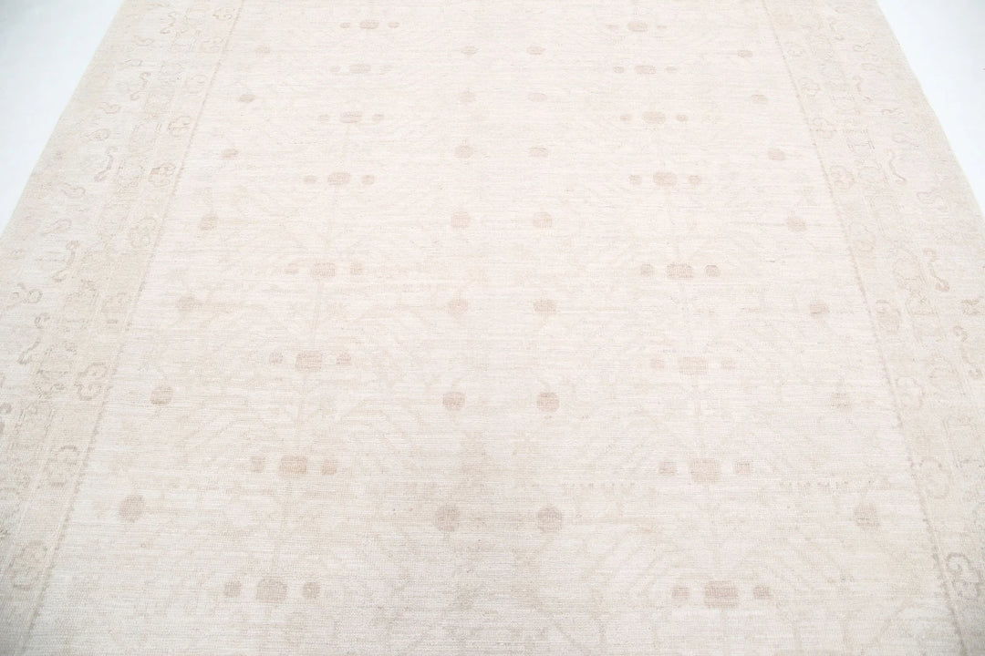Afghan Oushak Rug 7' 11" x 9' 5" Hand-Knotted | No. AT93518
