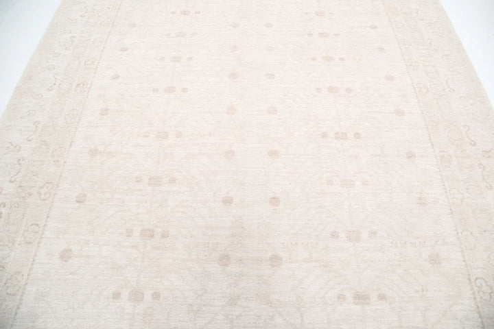 Afghan Oushak Rug 7' 11" x 9' 5" Hand-Knotted | No. AT93518