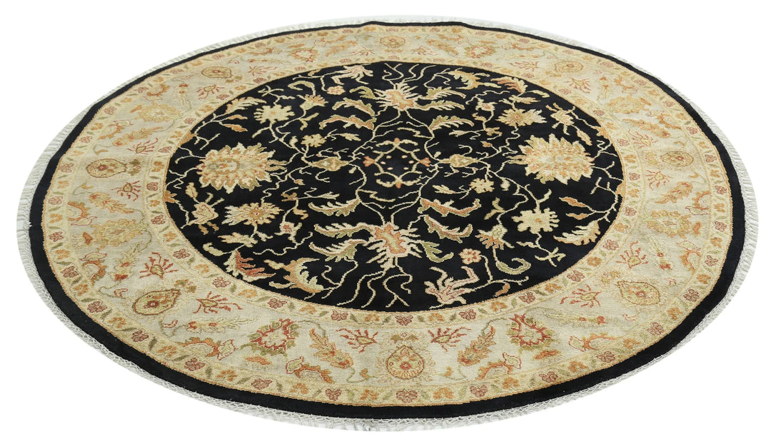 Indian Oriental Rug 5' 10" x 5' 11" Hand-Knotted | No. AT93531