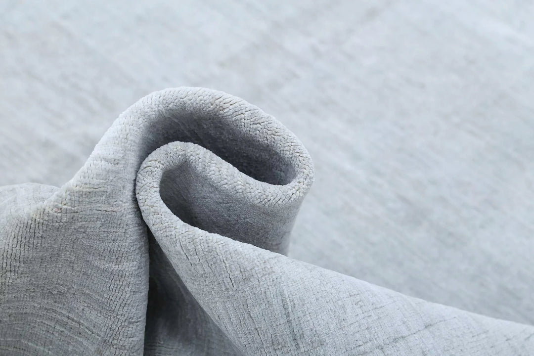 Grey Afghan Overdye Rug 8' 6" x 11' 0" Hand-Knotted | No. AT93780
