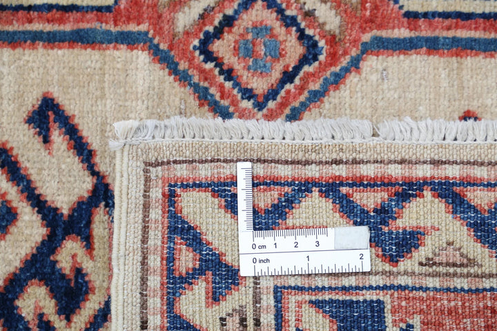 Afghan Royal Kazak Rug 4' 11" x 6' 9" Hand-Knotted | No. AT93986