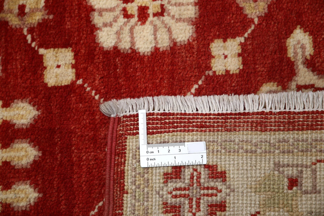 Red Afghan Ziegler Rug 2' 6" x 4' 0" Hand-Knotted | No. AT94009
