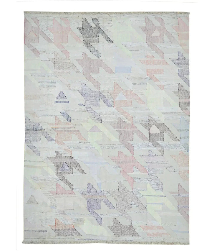Turkish Lily Kilim Rug 9' 8" x 13' 7" Hand-Knotted | No. AT94033