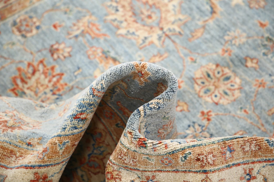 Afghan Ziegler Rug 4' 11" x 6' 7" Hand-Knotted | No. AT94084