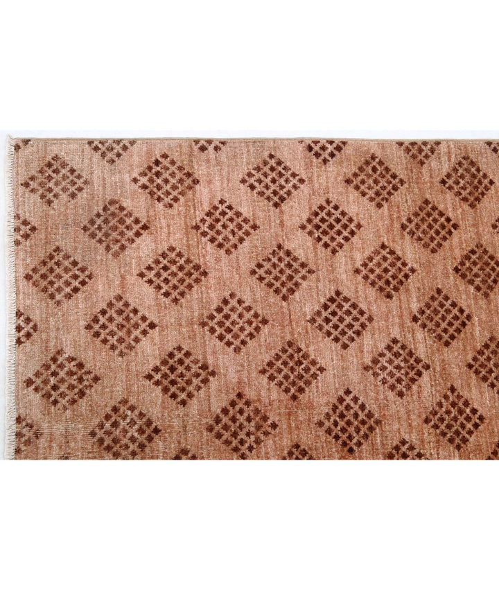 Afghan Modcar Rug 6' 8" x 9' 6" Hand-Knotted | No. AT94098