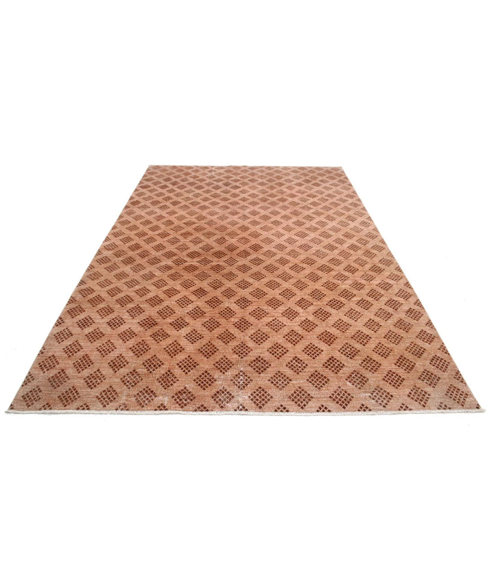 Afghan Modcar Rug 6' 8" x 9' 6" Hand-Knotted | No. AT94098