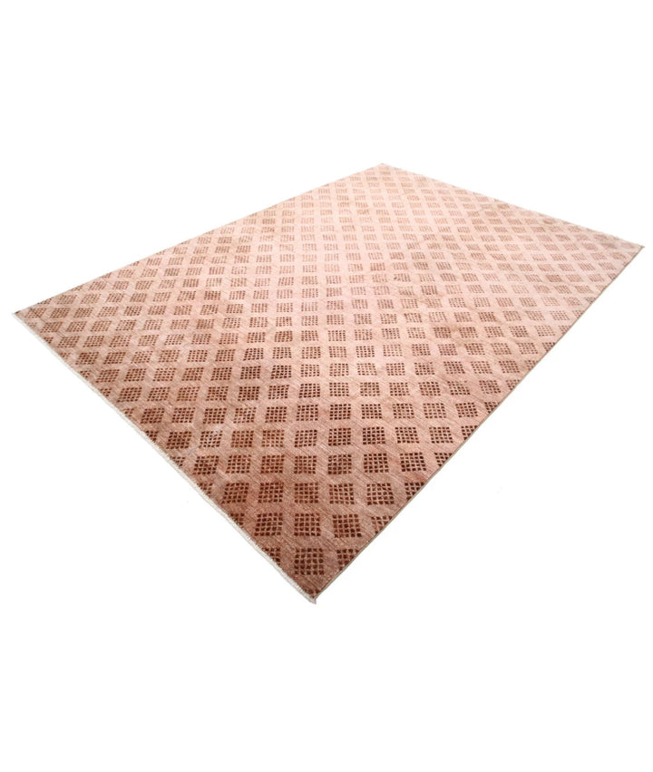 Afghan Modcar Rug 6' 8" x 9' 6" Hand-Knotted | No. AT94098