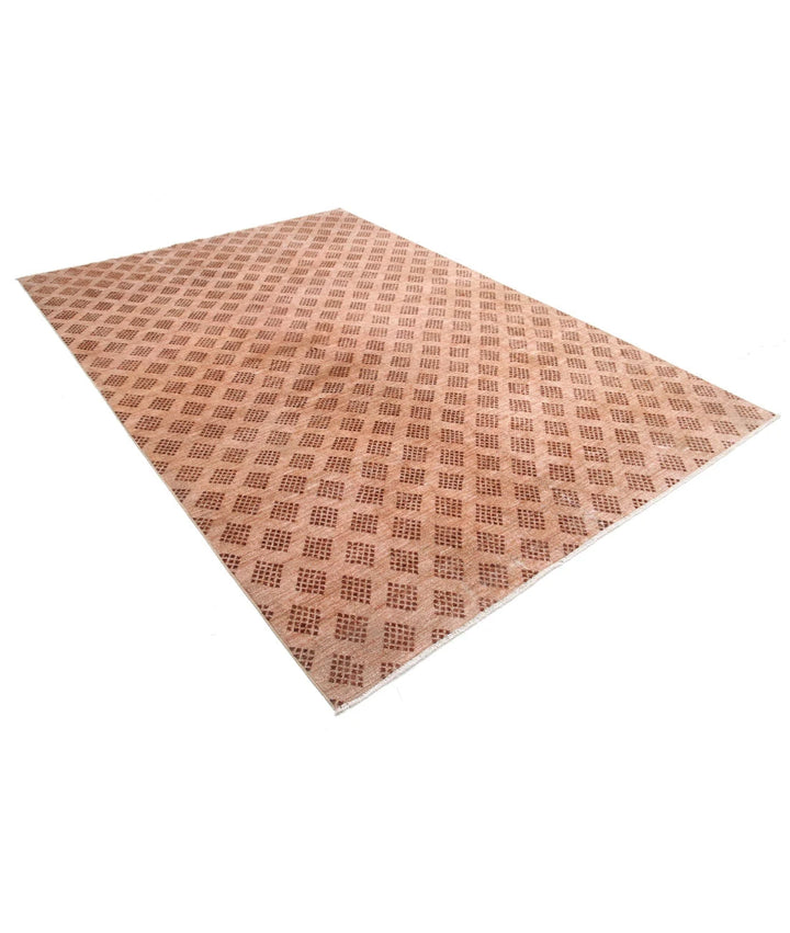 Afghan Modcar Rug 6' 8" x 9' 6" Hand-Knotted | No. AT94098