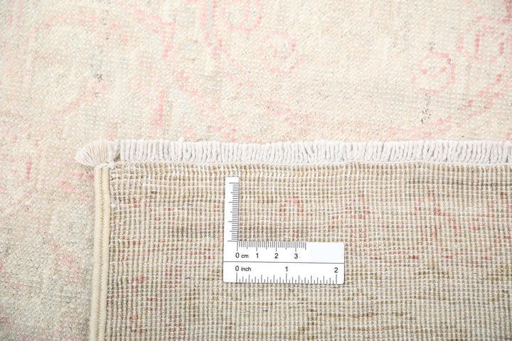 Afghan Tabriz Rug 3' 11" x 11' 0" Hand-Knotted | No. AT94111