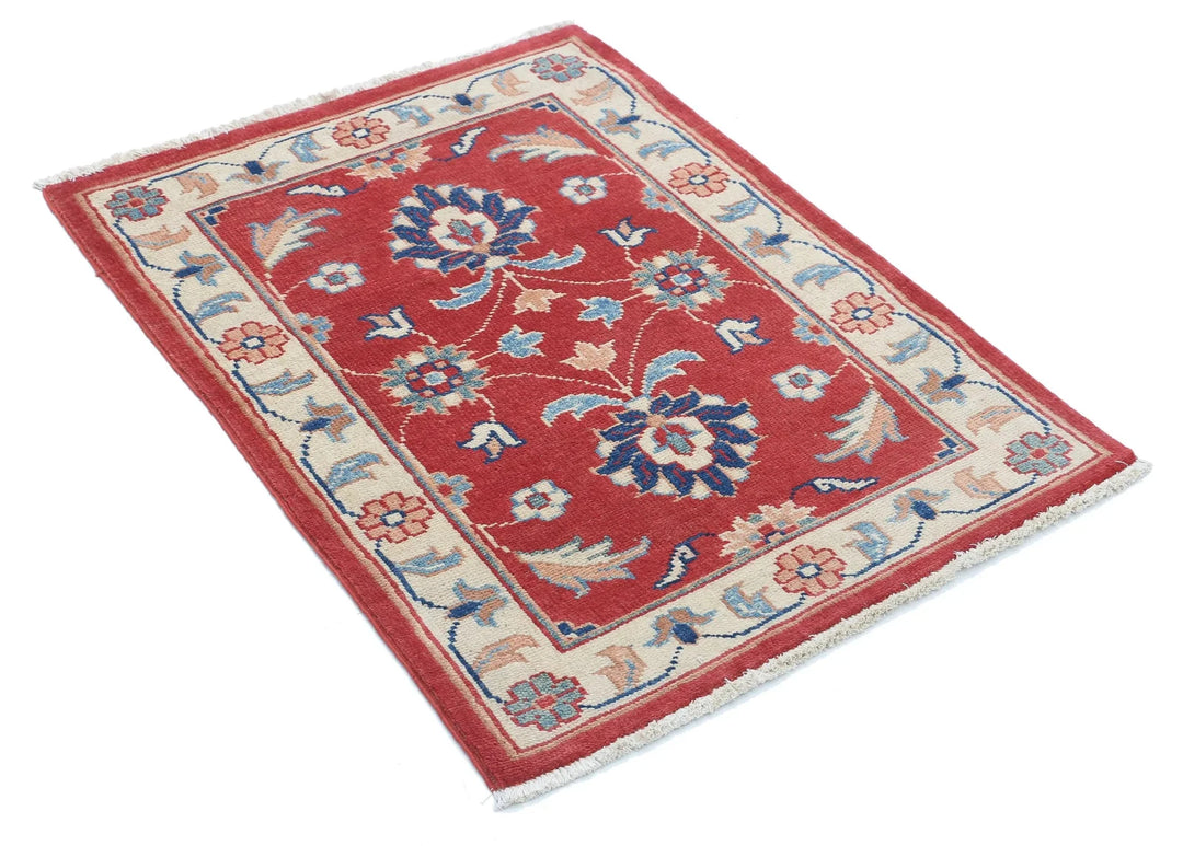Afghan Ziegler Rug 2' 7" x 3' 5" Hand-Knotted | No. AT94116