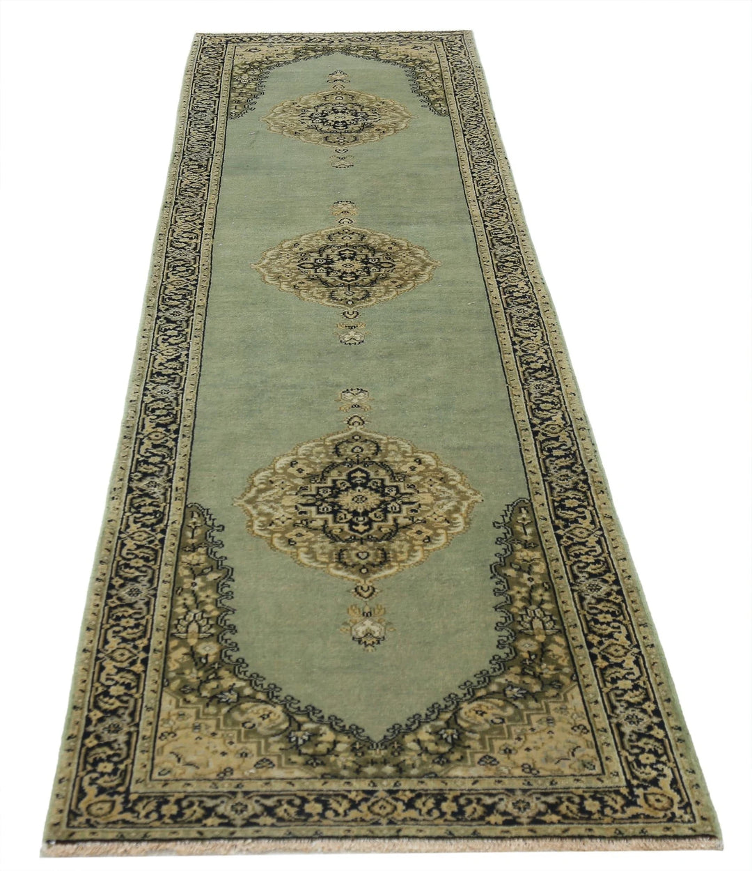Indian Ziegler Rug 2' 7" x 11' 9" Hand-Knotted | No. AT94127