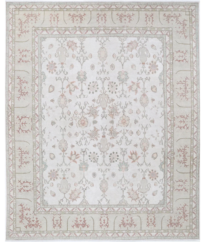 Ivory Afghan Ariana Rug 8' 7" x 10' 10" Hand-Knotted | No. AT94171