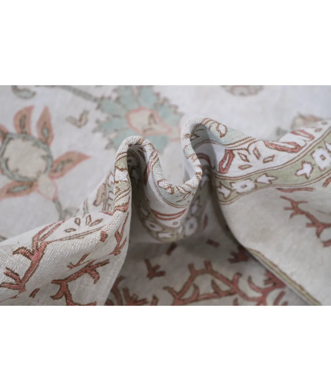 Ivory Afghan Ariana Rug 8' 7" x 10' 10" Hand-Knotted | No. AT94171