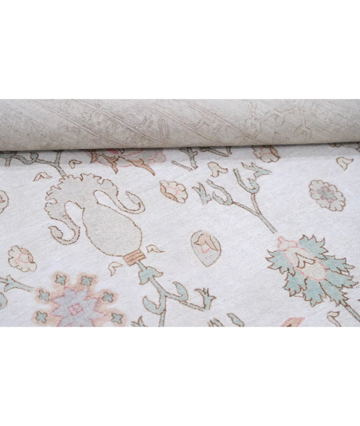 Ivory Afghan Ariana Rug 8' 7" x 10' 10" Hand-Knotted | No. AT94171