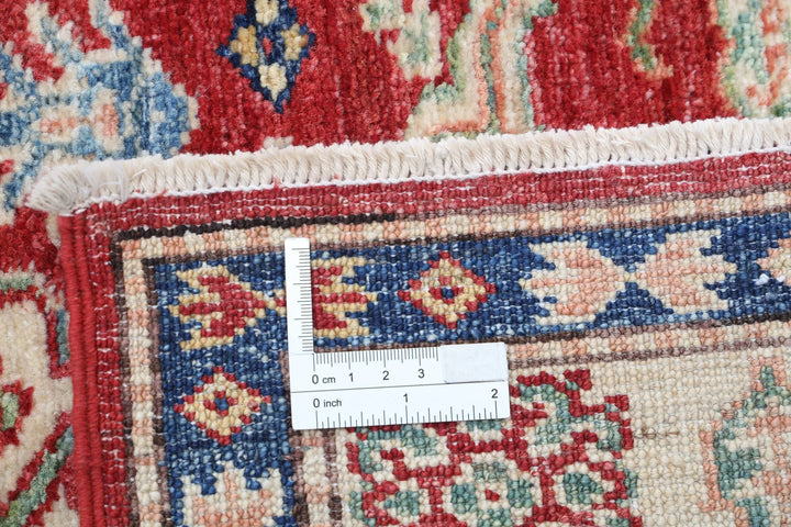 Afghan Kazak Rug 2' 9" x 4' 2" Hand-Knotted | No. AT94308