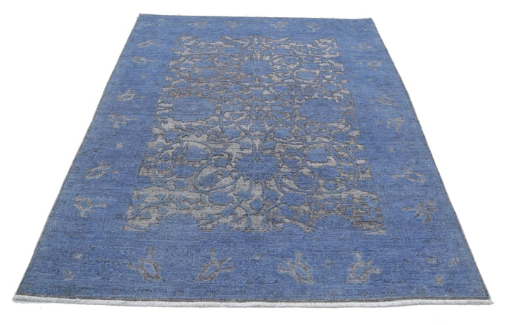 Afghan Oriental Rug 4' 10" x 6' 11" Hand-Knotted | No. AT94315