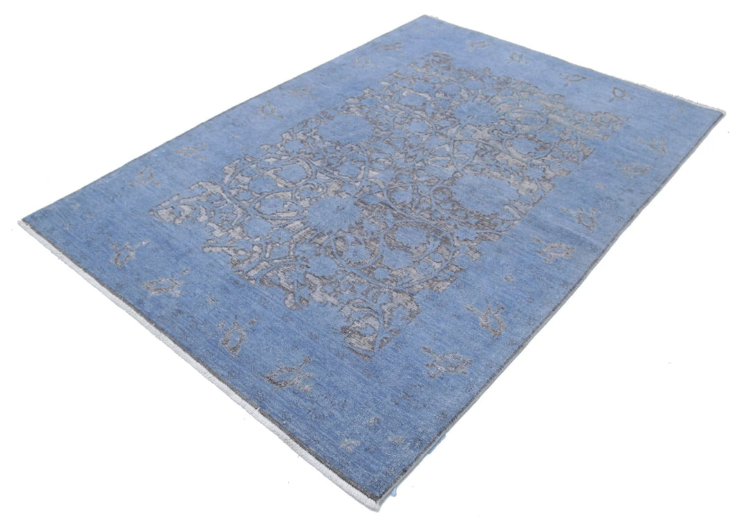 Afghan Oriental Rug 4' 10" x 6' 11" Hand-Knotted | No. AT94315