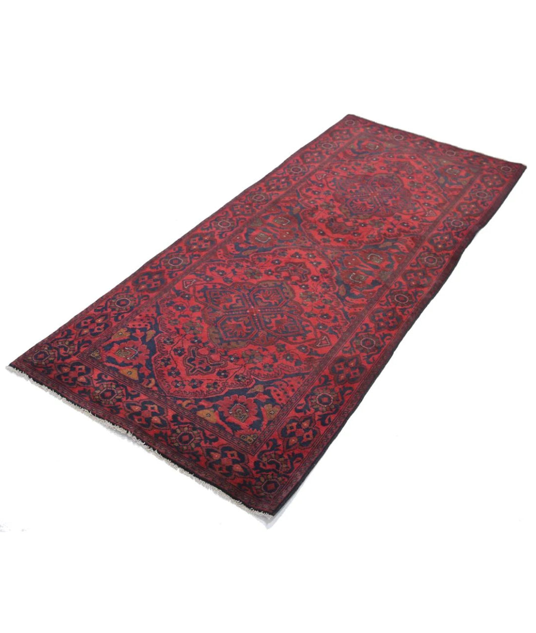 Afghan Khal Muhammadi Runner Rug 2' 10" x 6' 7" Hand-Knotted | No. AT94350