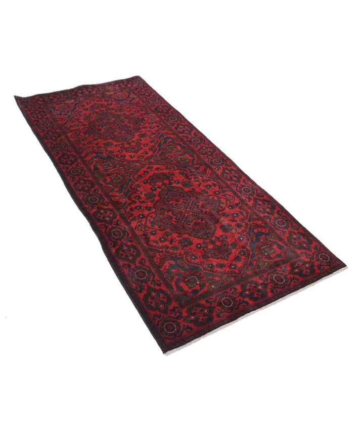 Afghan Khal Muhammadi Runner Rug 2' 10" x 6' 7" Hand-Knotted | No. AT94350