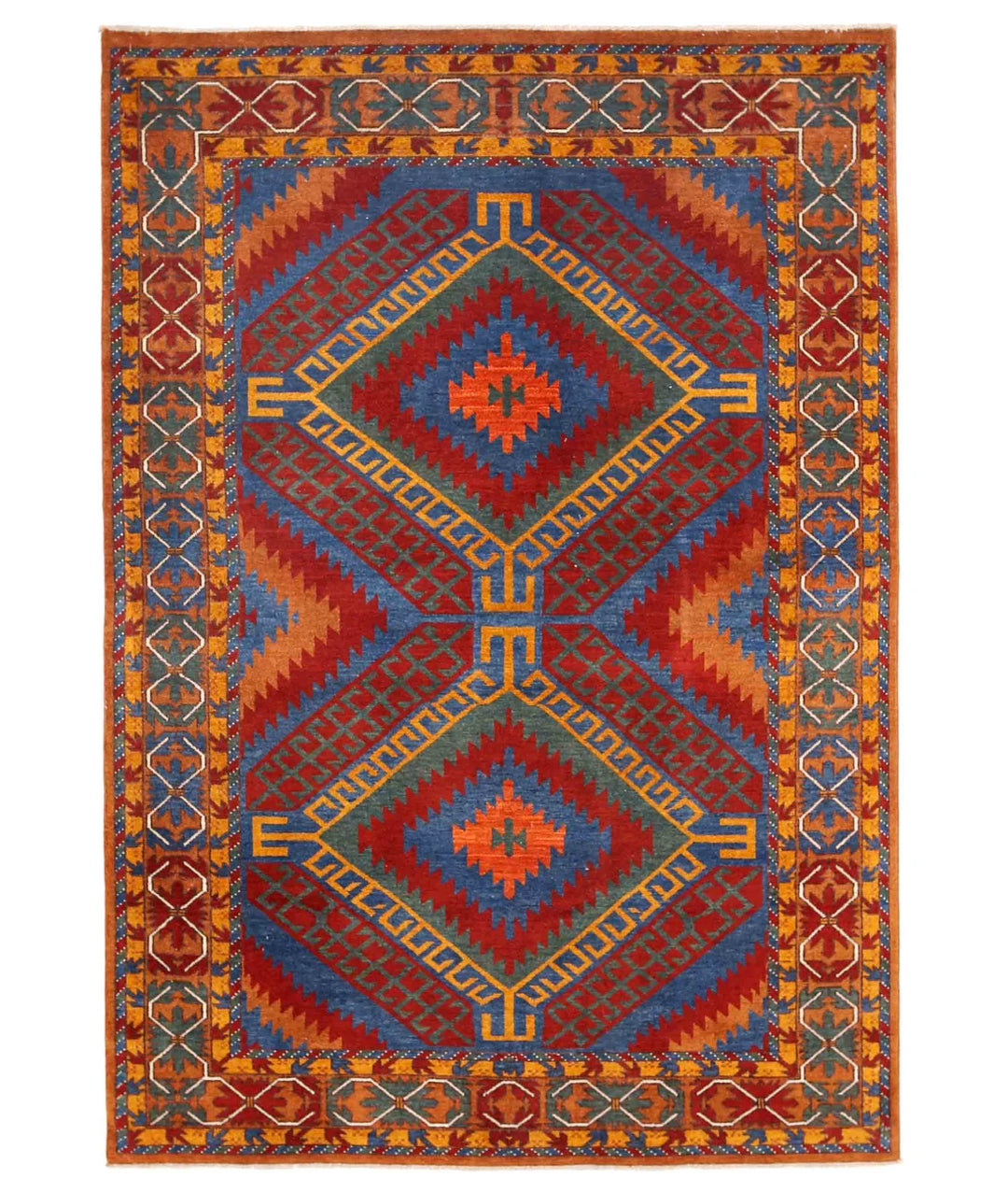 Afghan Oriental Rug 5' 1" x 7' 6" Hand-Knotted | No. AT94434
