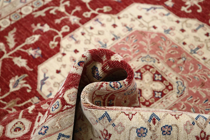 Afghan Ziegler Farhan Rug 5' 9" x 7' 5" Hand-Knotted | No. AT94522
