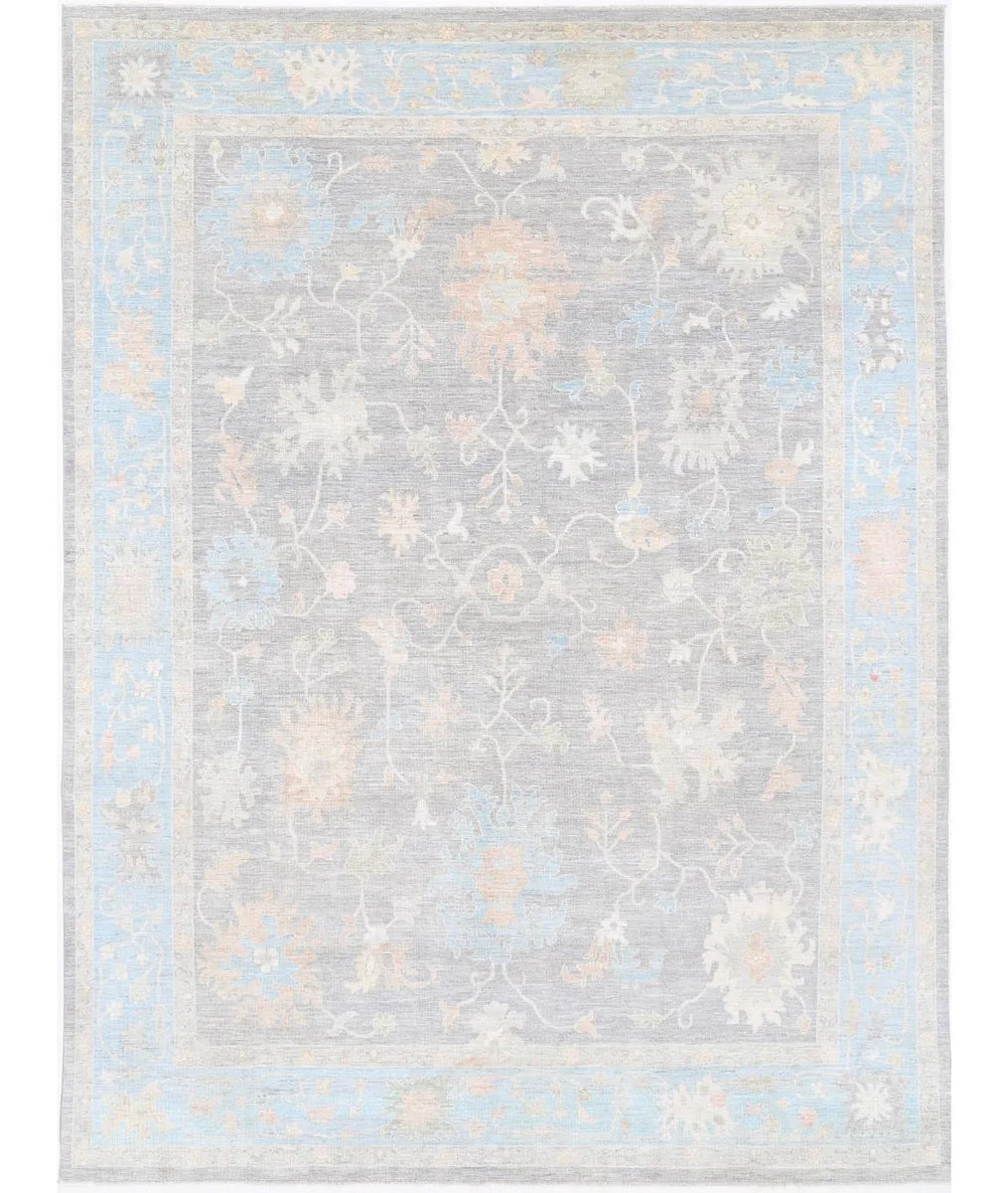 Afghan Oushak Rug 10' 1" x 13' 11" Hand-Knotted | No. AT94523